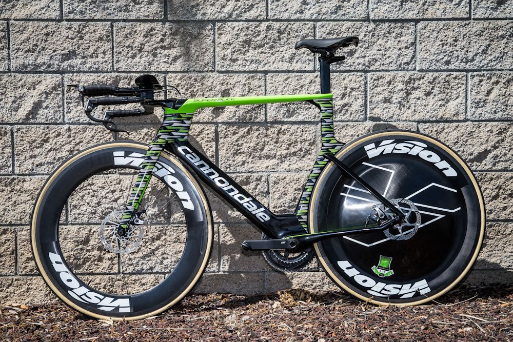 Kyle Murphy's Cannondale Super Slice disc-brake-equipped TT bike