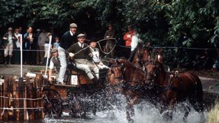 Prince Philip In The World Carriage Driving Championships Marathon Competition At Windsor