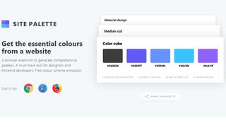 Extract the main colours from a website and generate your own palette