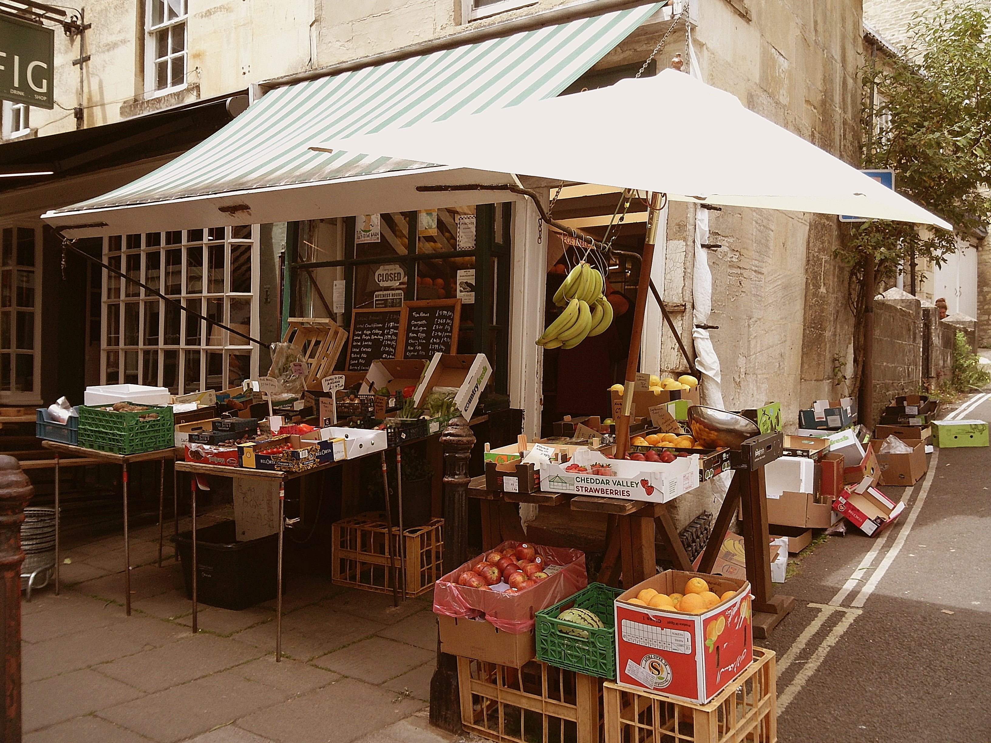 Sample image taken with Camp Snap 2 digital compact camera showing grocery shopfront