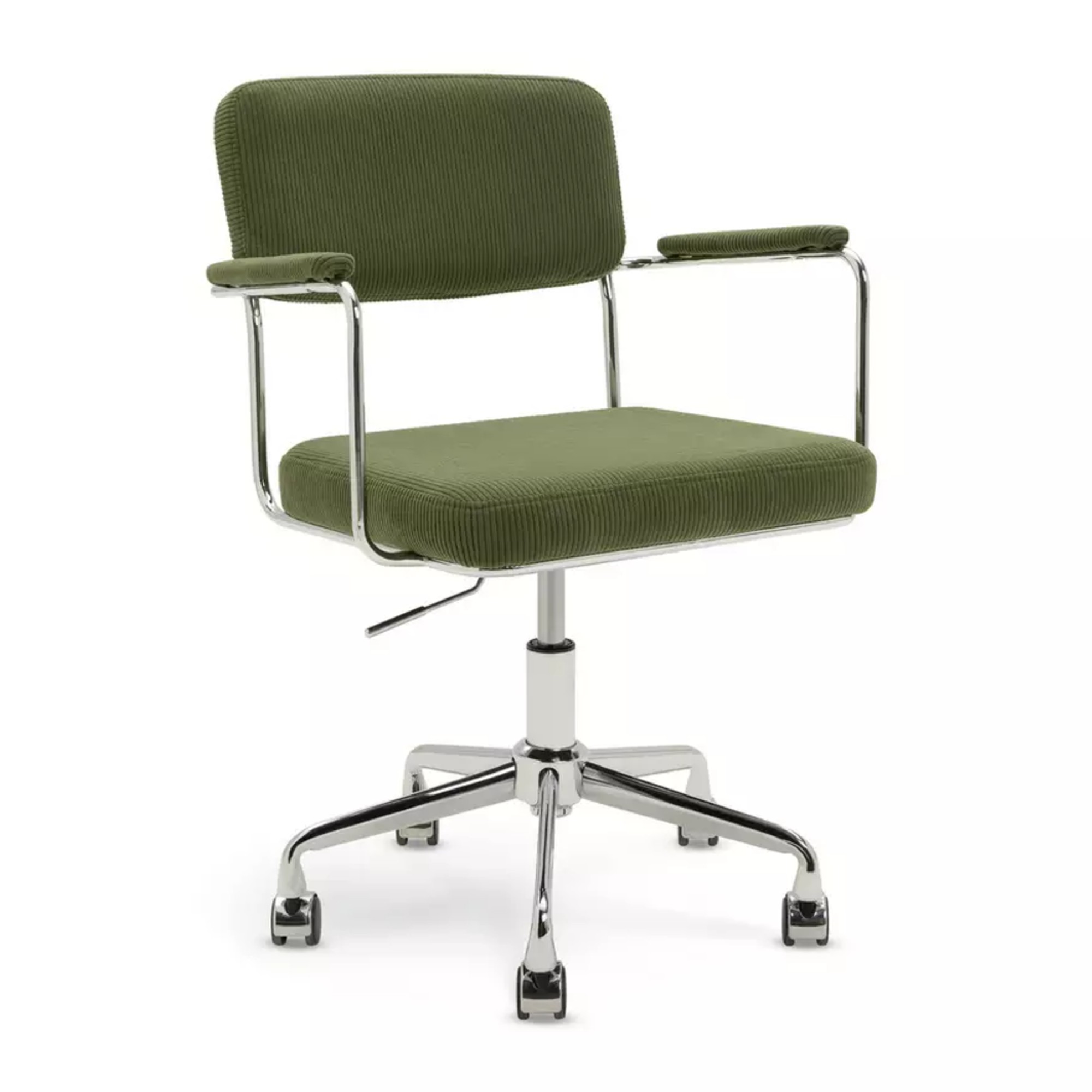 Habitat Ezra Fabric Office Chair - Olive
