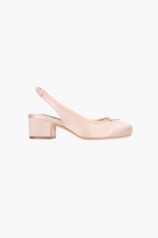 Slingback 45 in Ballet Satin