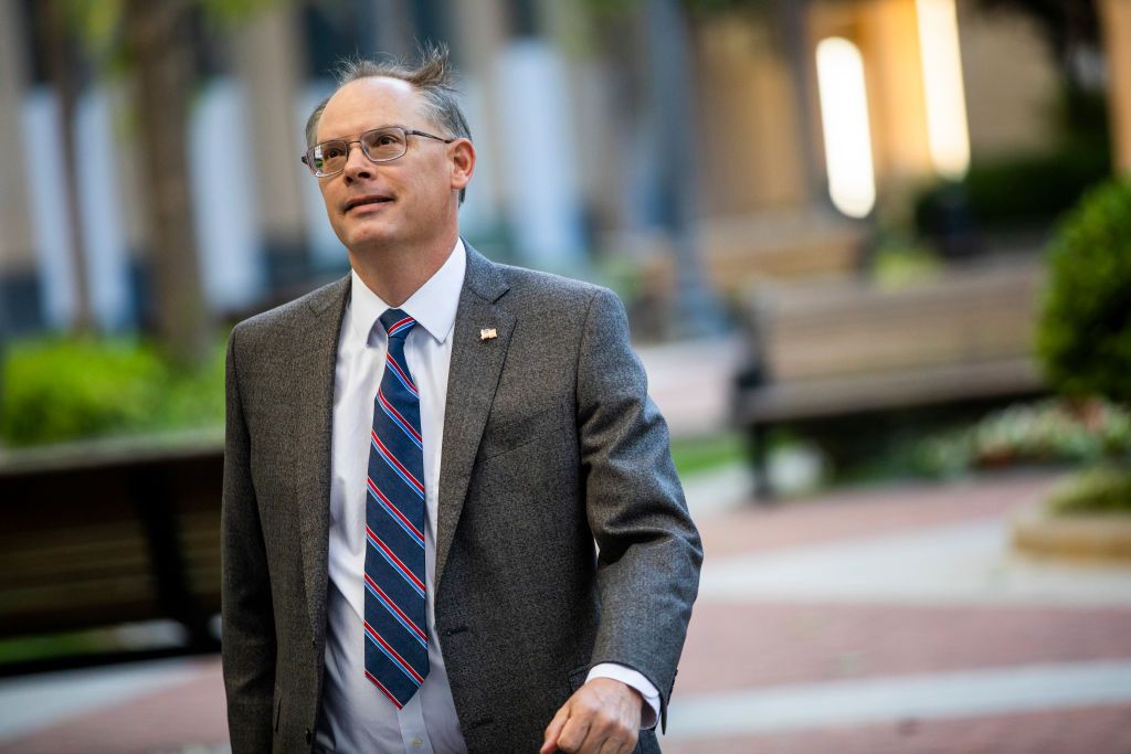 Epic Games CEO Tim Sweeney arrives at the United States District Court in Oakland, California.