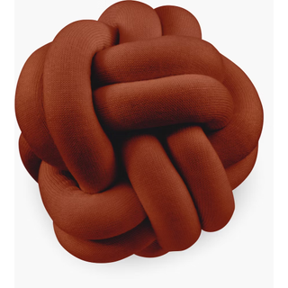 Adobe-colored knot pillow