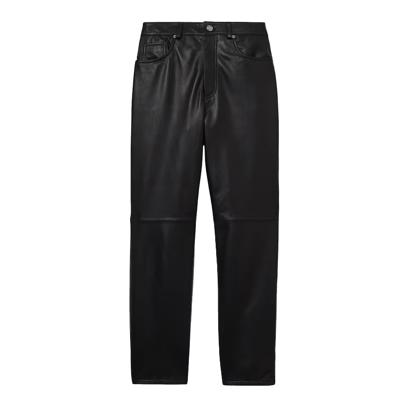 Black leather trousers, Reiss