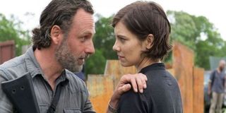 the walking dead rick maggie