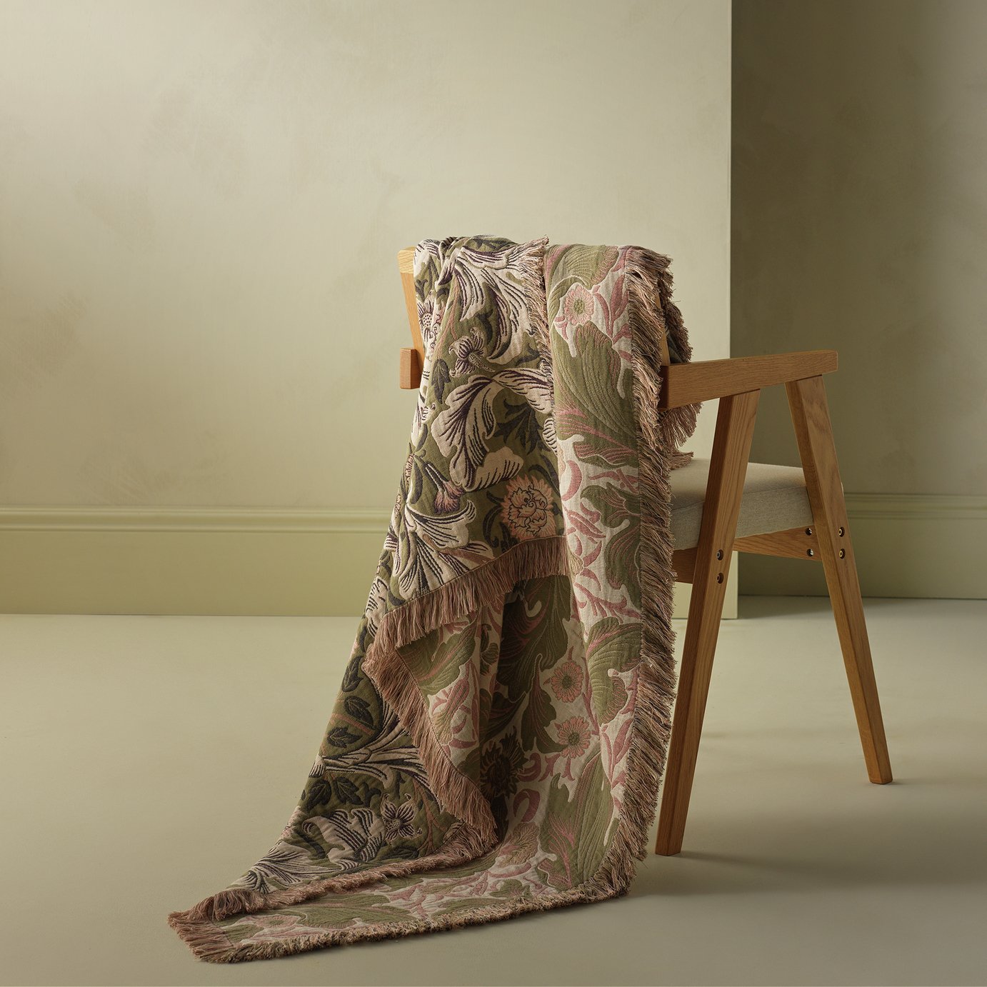 Habitat X Morris &amp;amp; Co. Leicester Jacquard Throw - 150x125cm