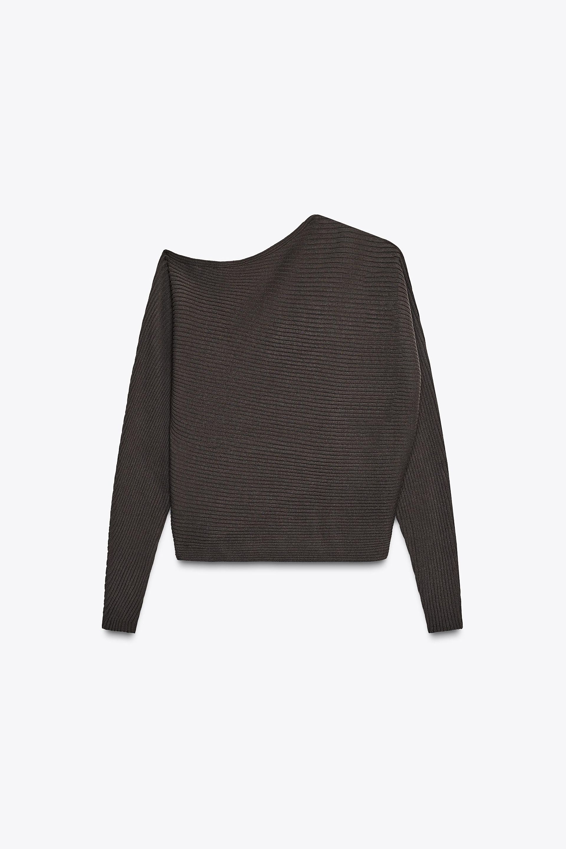 Asymmetric Rib Knit Top