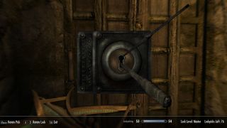 Skyrim's lockpicking interface