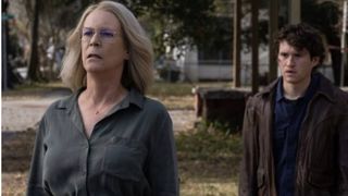 Jamie Lee Curtis and Rohan Campbell in Halloween Ends