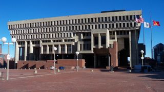Boston's brutalist city hall aimed to bridge the public and private sectors of government visually through a gradient of reveal and exposure