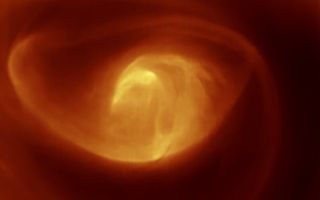 Swirling Vortex on Venus Caught in Action