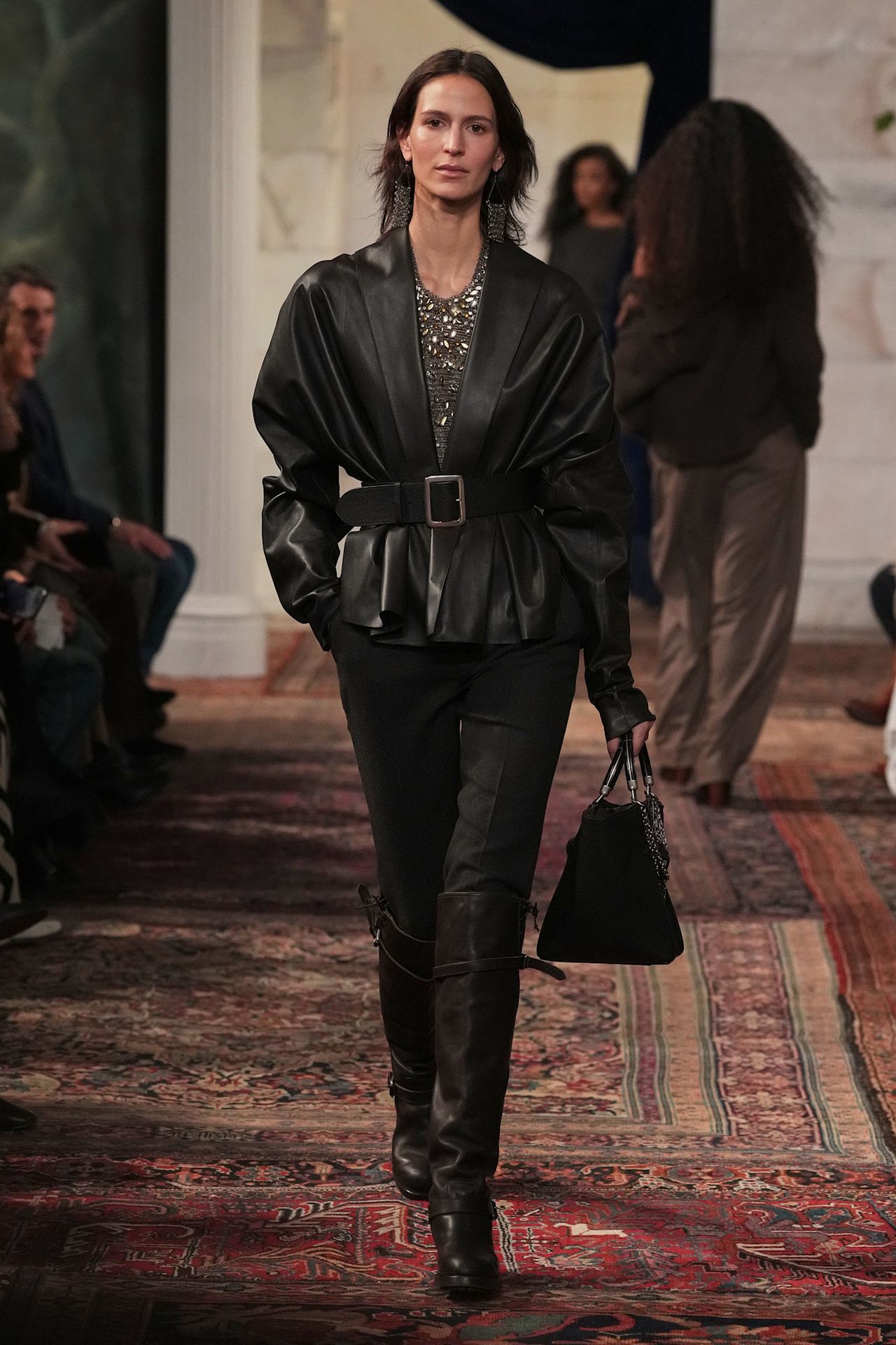 models walk the Ralph Lauren Fall 2026 runway