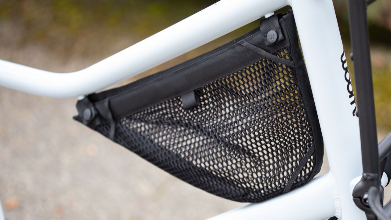 Woom Now 6 Kids Bike detail of frame bag