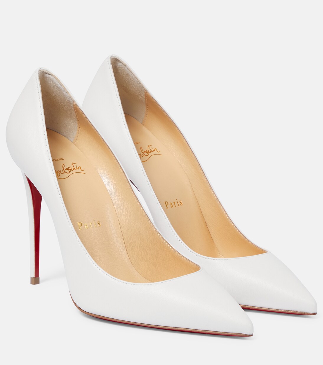Kate Nappa Pumps in White - Christian Louboutin