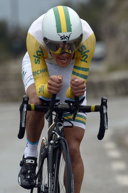 Richie Porte (Team Sky) in action on the final day of Paris-Nice