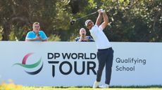 Edoardo Molinari hits a tee shot at DP World Tour Qualifying School