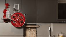 Berkels red slicer in a modern kitchen