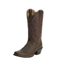 1. Ariat Round Up Square Toe Western Boots