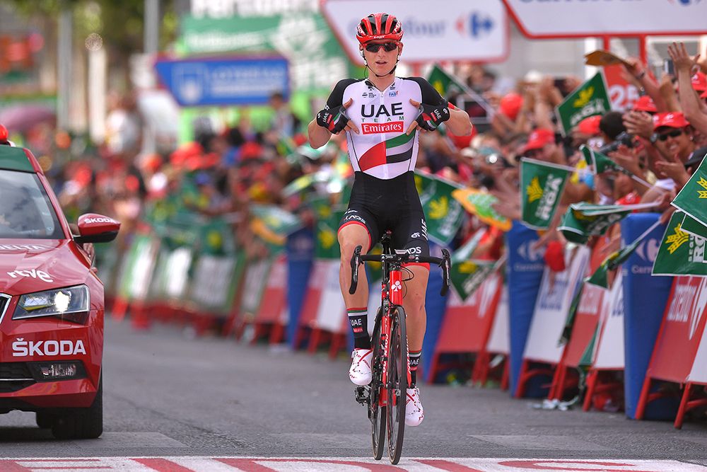 Matej Mohoric wins stage 7 at the Vuelta a Espana