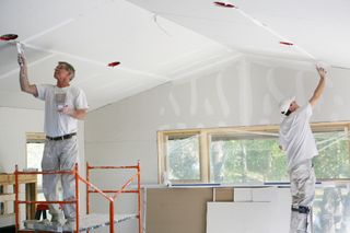 drylining walls before plastering