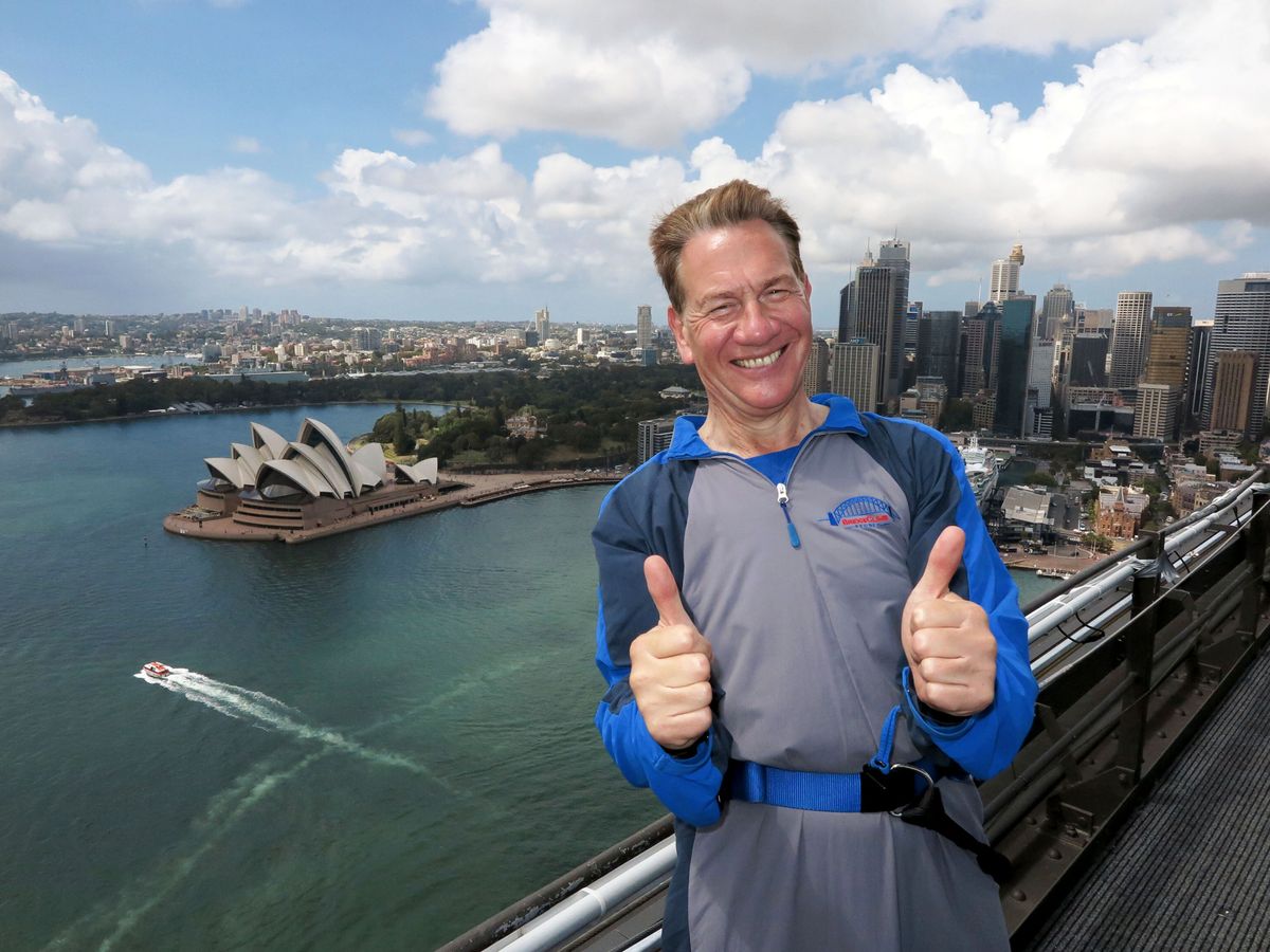 Michael Portillo on Sydney Bridge