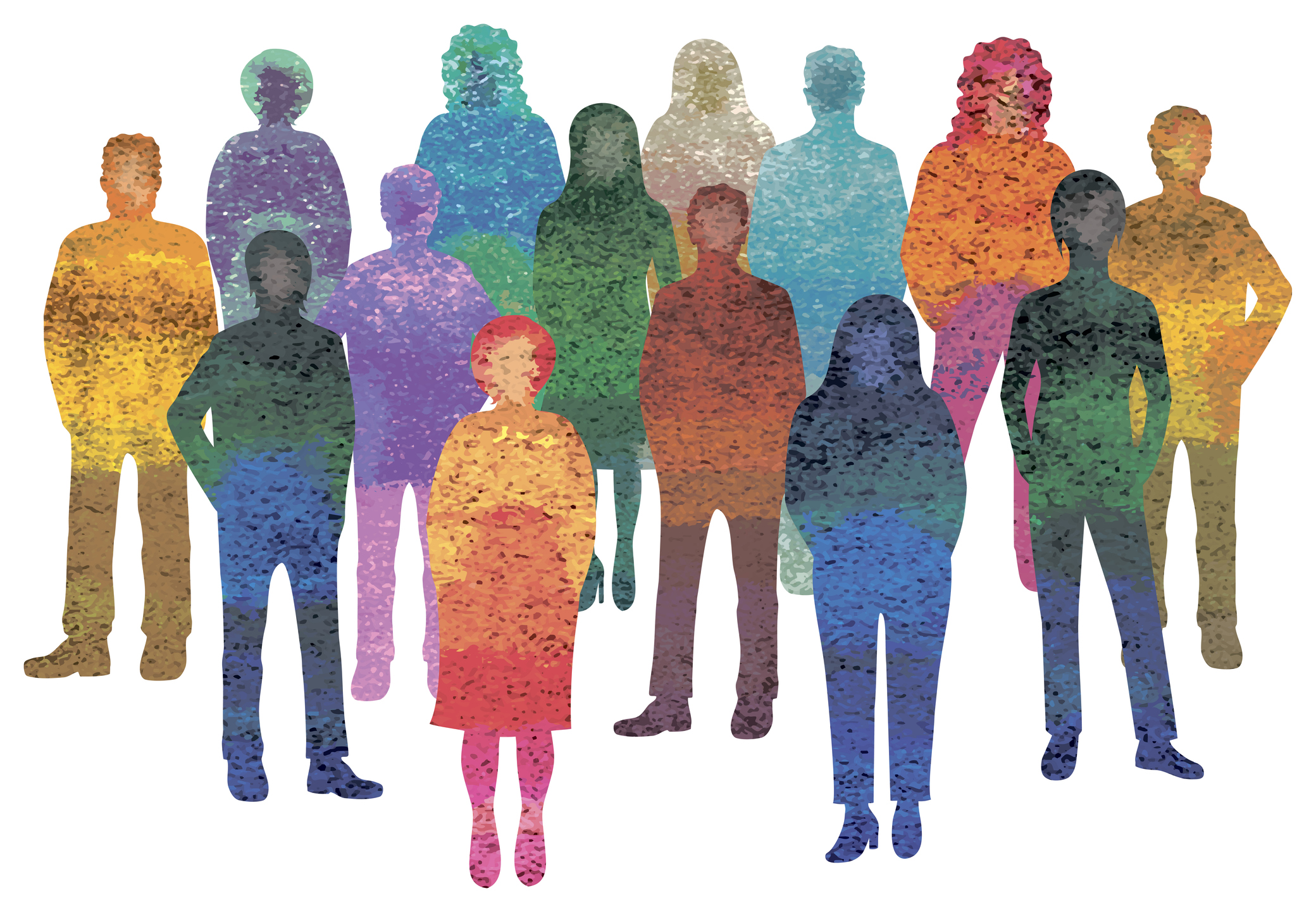 Vector illustration of group of people.