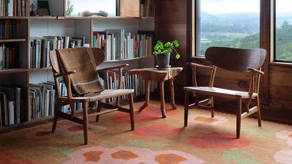Commune Design rugs shot at JB Blunk's 1950s house in Northern California