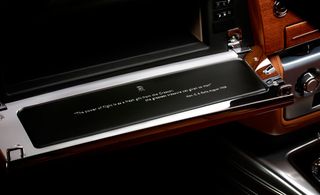 Inside view of the Rolls-Royce Phantom Coupé front dashboard compartment