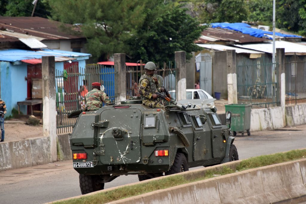 Soldiers in Guinea.