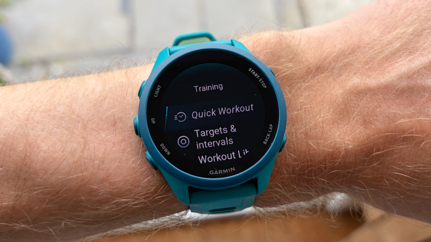 Garmin Forerunner 170 Quick Workout