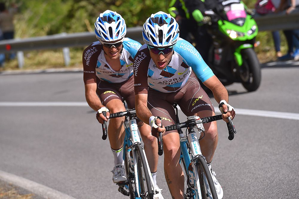 AG2R's Guillaume Bonnafond and Axel Domont