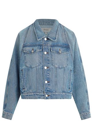 Hudson Jeans Raglan-Sleeve Boxy Denim Jacket 