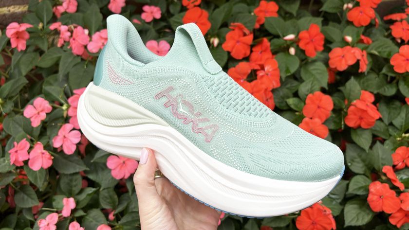 a photo of the Hoka Skyward Laceless recovery shoe