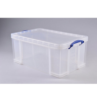 clear plastic storage box with lid and handles