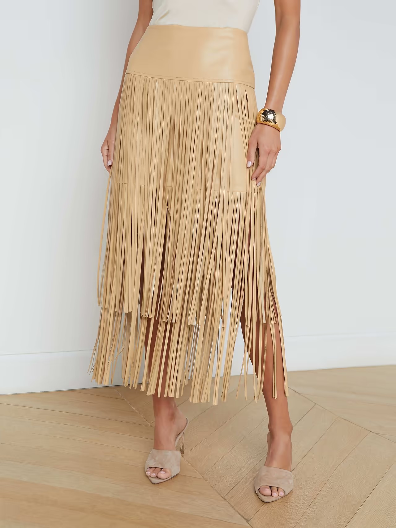 L'AGENCE, Karolina Fringe Skirt