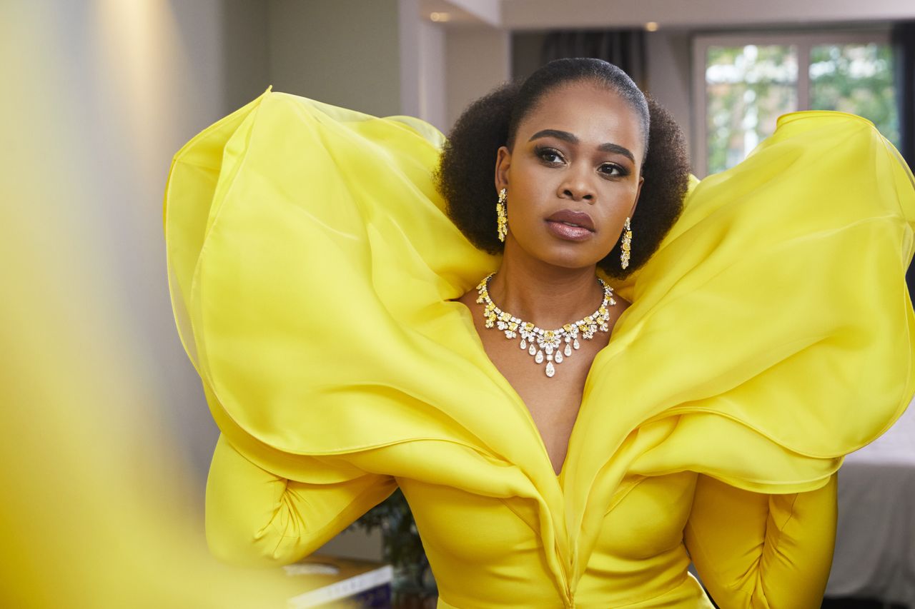 Pretty Yende wears Stéphane Rolland and Graff jewellery