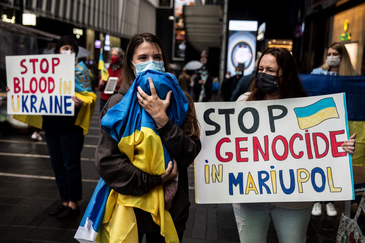 People protest Russia&amp;#039;s invasion of Ukraine in Hong Kong