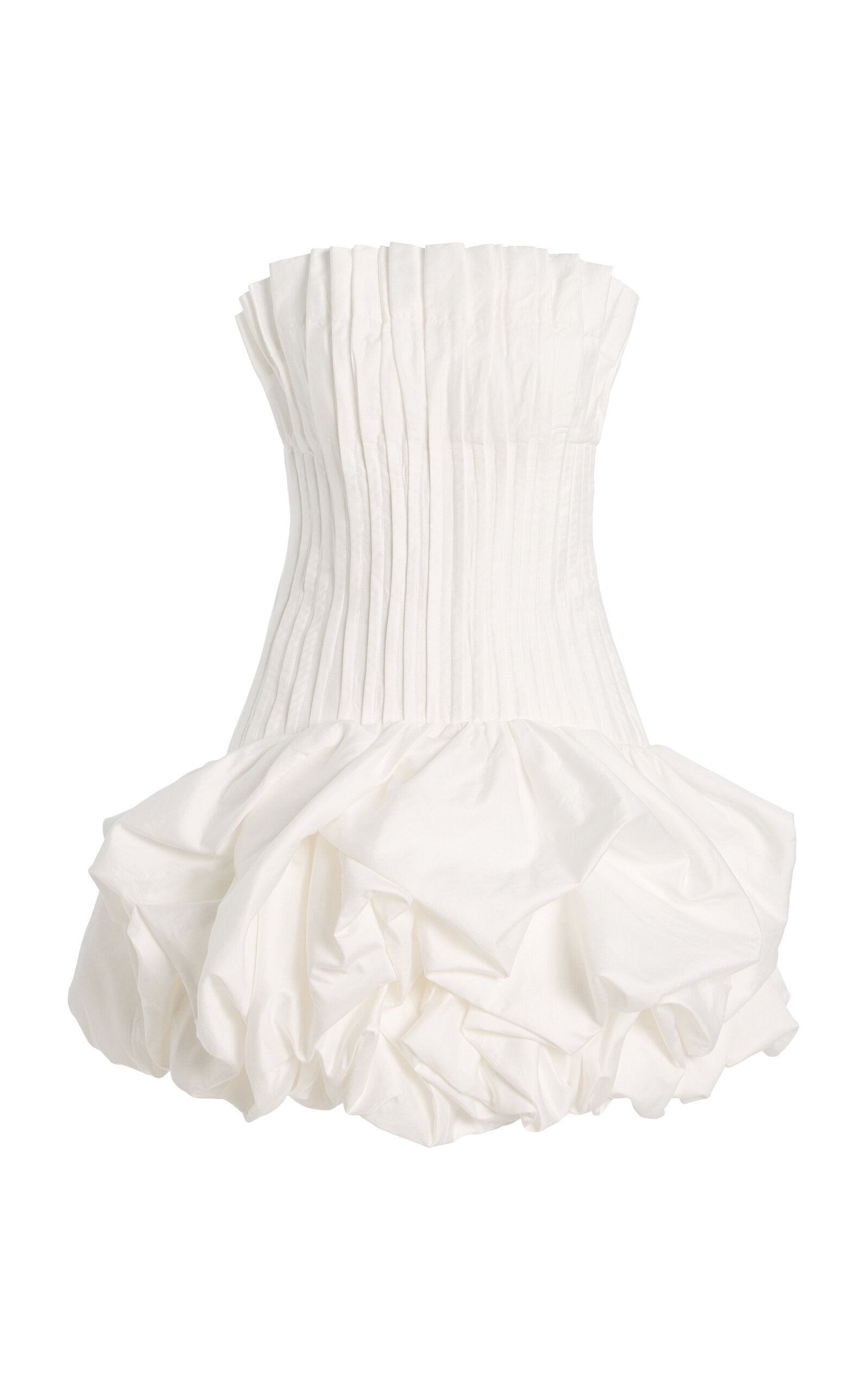 Ivy Cotton Bubble-Hem Mini Dress