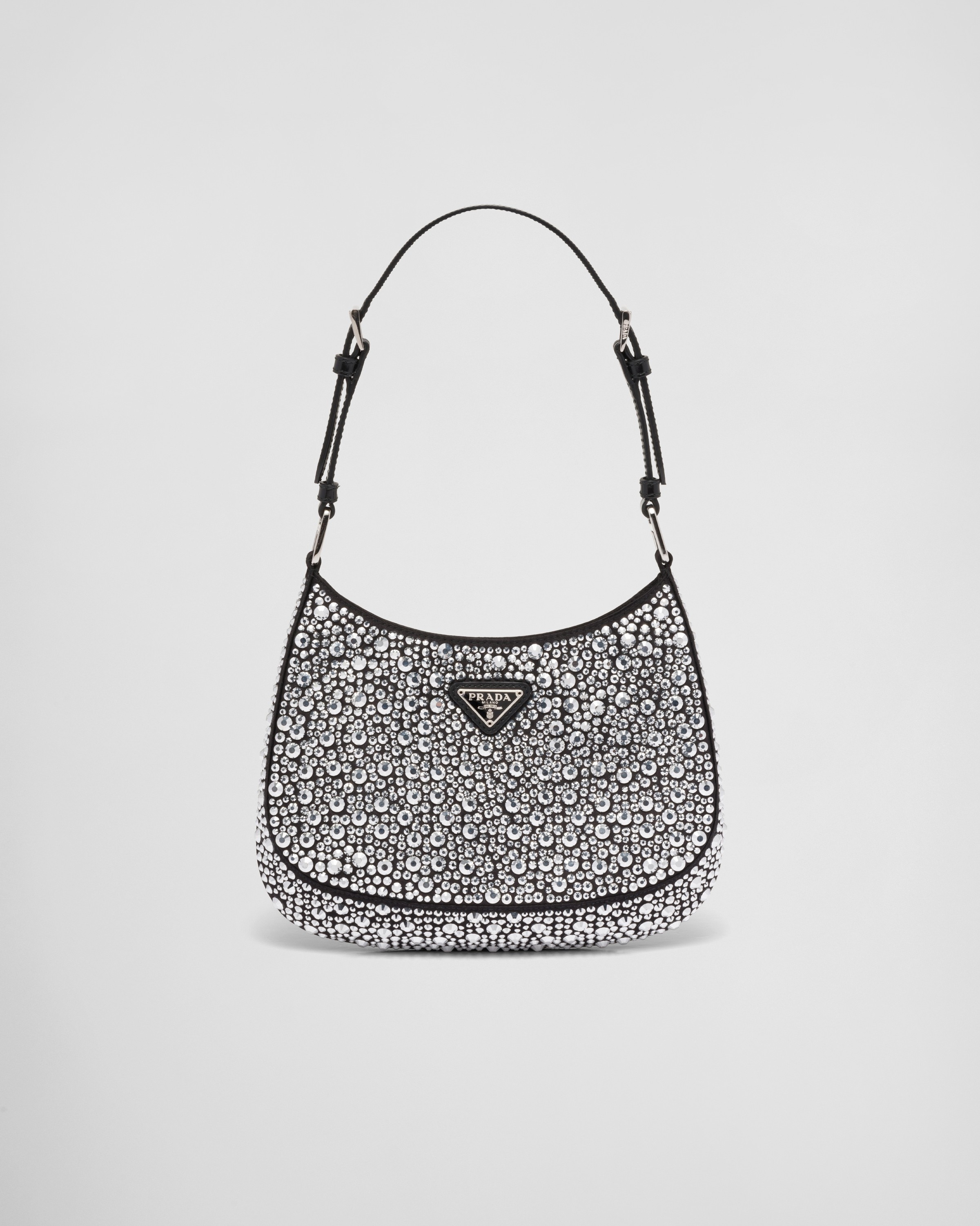 Prada Cleo Satin Bag With Crystals