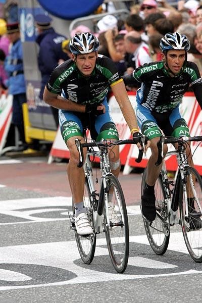 Tomas Vaitkus doesn't look happy after his crash