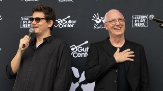  John Mayer and Paul Reed Smith attend Guitar Center's Rockwalk induction of Paul Reed Smith at the Moody Center on September 26, 2026 in Austin, Texas.