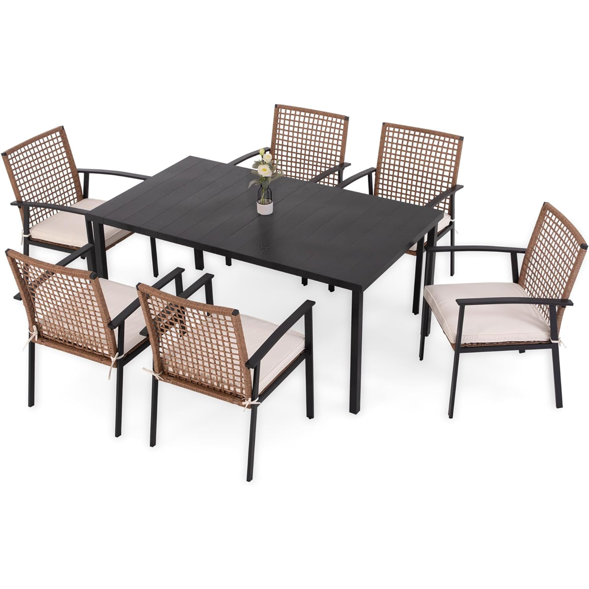 A Lausaint Home 7 Piece Patio Dining Set