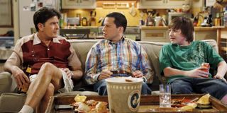 Charlie Sheen, Jon Cryer, and Angus T. Jones on Two and a Half Men