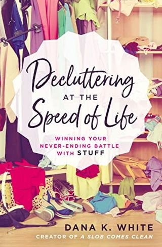 Front cover of a decluttering book