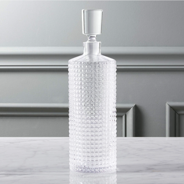 Vintage inspired stud decanter.