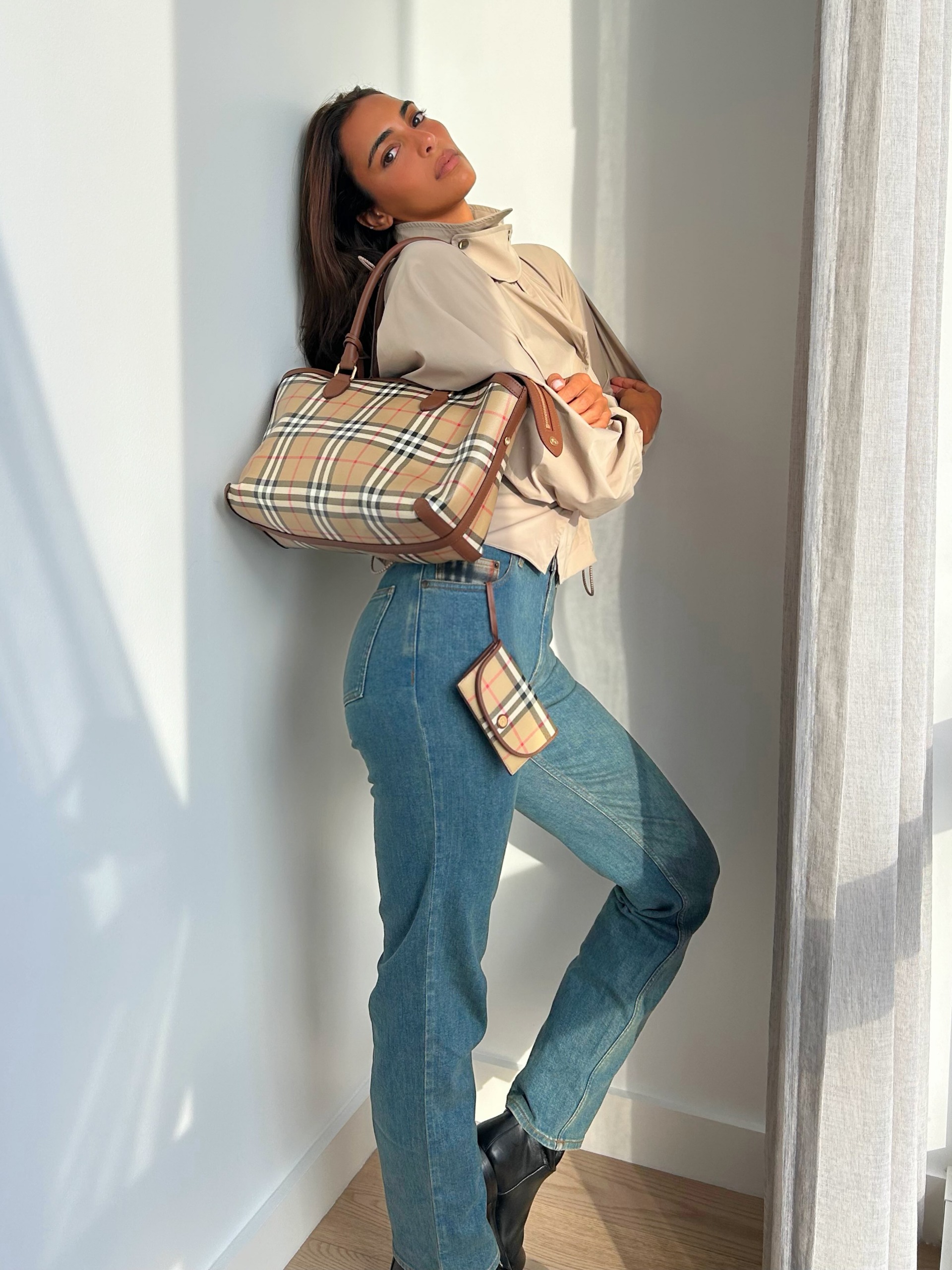 An image of a woman wearing best fitted fall jacket 2026