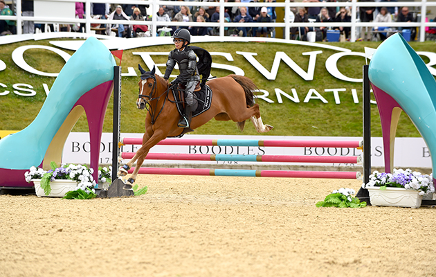 Jay Halim and Tyan De Sousa during the invitational Mini Major Relay during the Equerry Bolesworth International Horse Show at Bolesworth Castle near Chester in Cheshire in the UK on 17th June 2018
