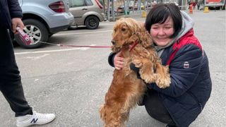 Woman with her dog