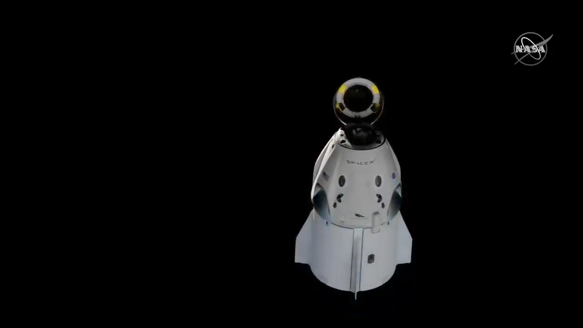 SpaceX's first Crew Dragon spacecraft undocked from the International Space Station at 2:32 a.m. EST (0732 GMT) on March 8, 2019 to end its Demo-1 test flight for NASA.